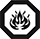 Flammable hazard icon
