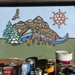 Finished mural created with reclaimed PaintShare paint.