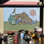 Finished mural created with reclaimed PaintShare paint.