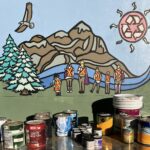 Finished mural created with reclaimed PaintShare paint.